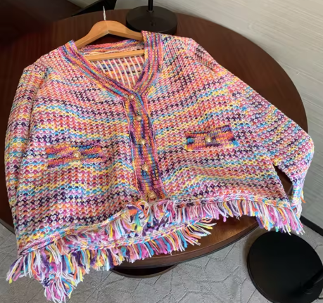 Multicolored wool sweater